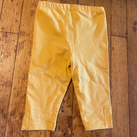 NWOT Burt’s bees baby mustard yellow leggings pants organic cotton size 2T - Picture 3 of 3